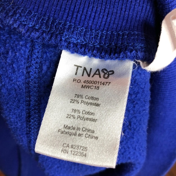 Aritzia TNA Zip-Up Hoodie | Size XS Royal Blue - Picture 9 of 10